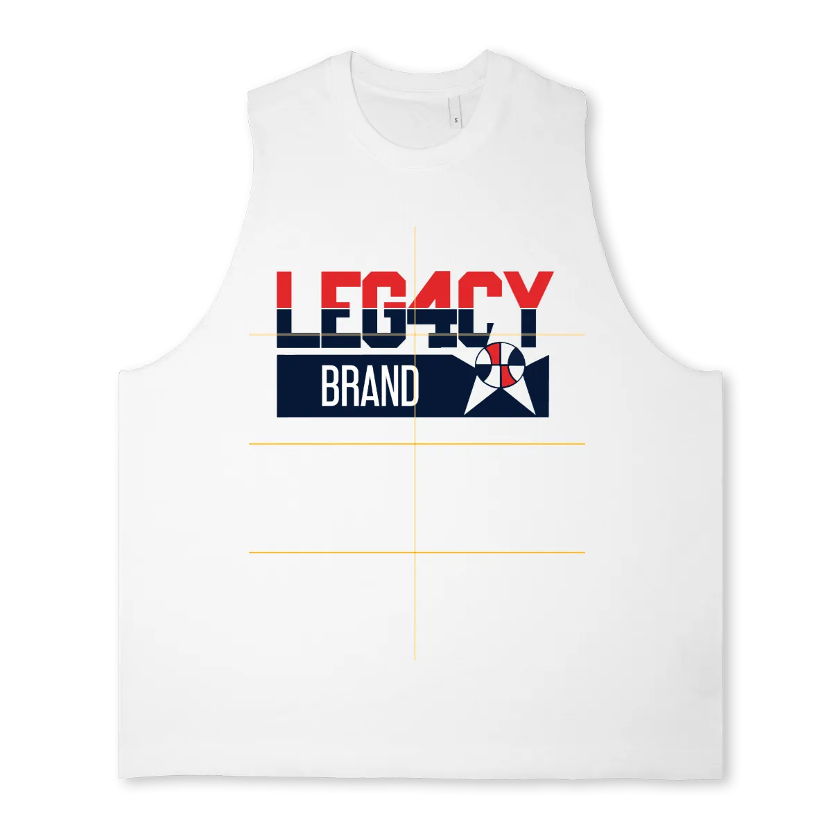 LEGACY_3  Bright white Oversized Vest.