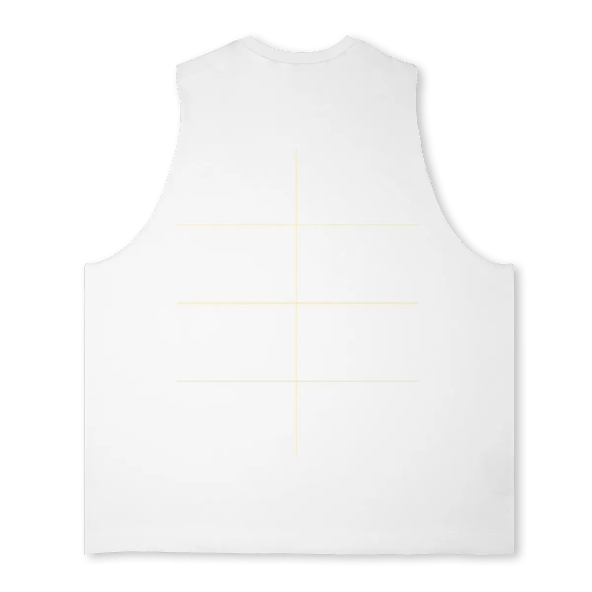 LEGACY_3  Bright white Oversized Vest.