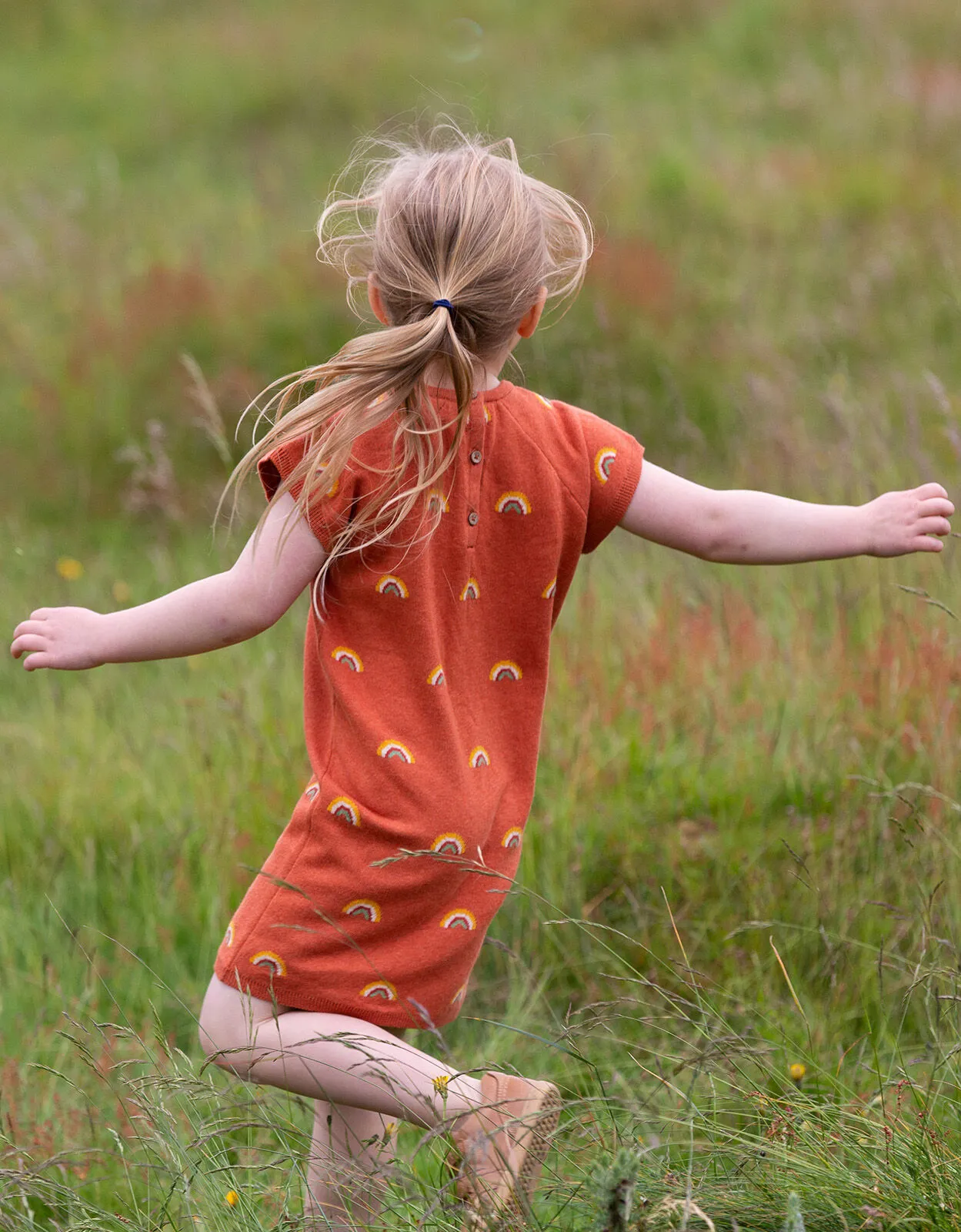 Little Green Radicals Rainbow Tunic Red