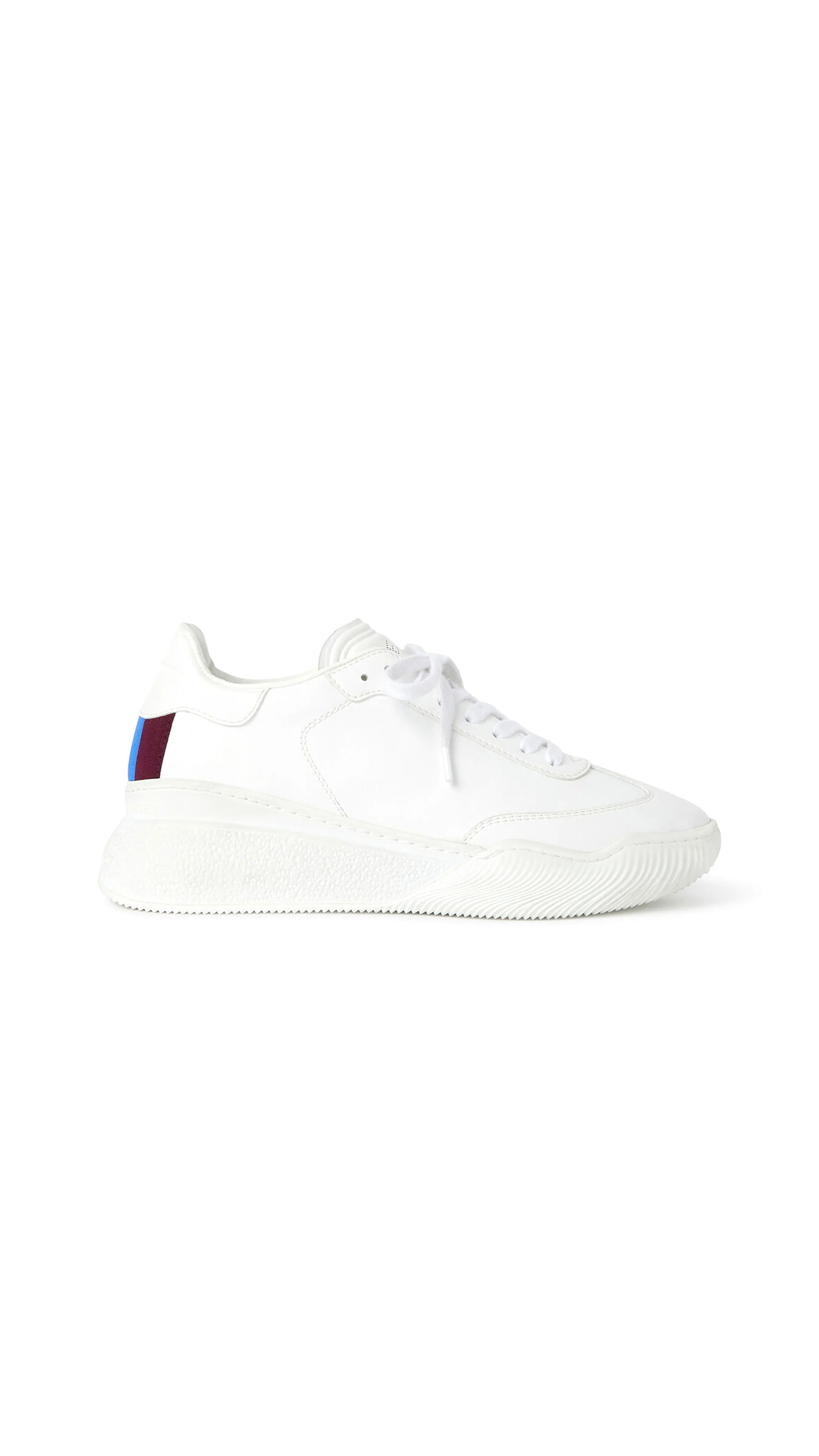 Loop Lace-Up Sneakers - White