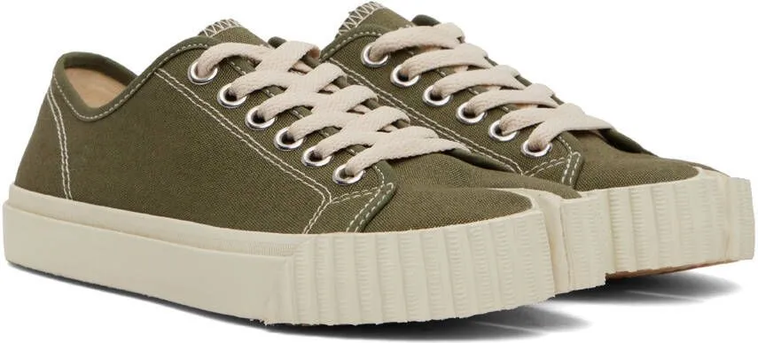 Maison Margiela Green Tabi Sneakers