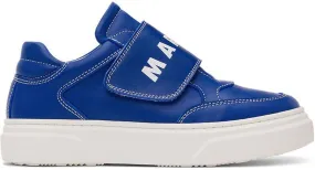 Marni Kids Blue Velcro Sneakers