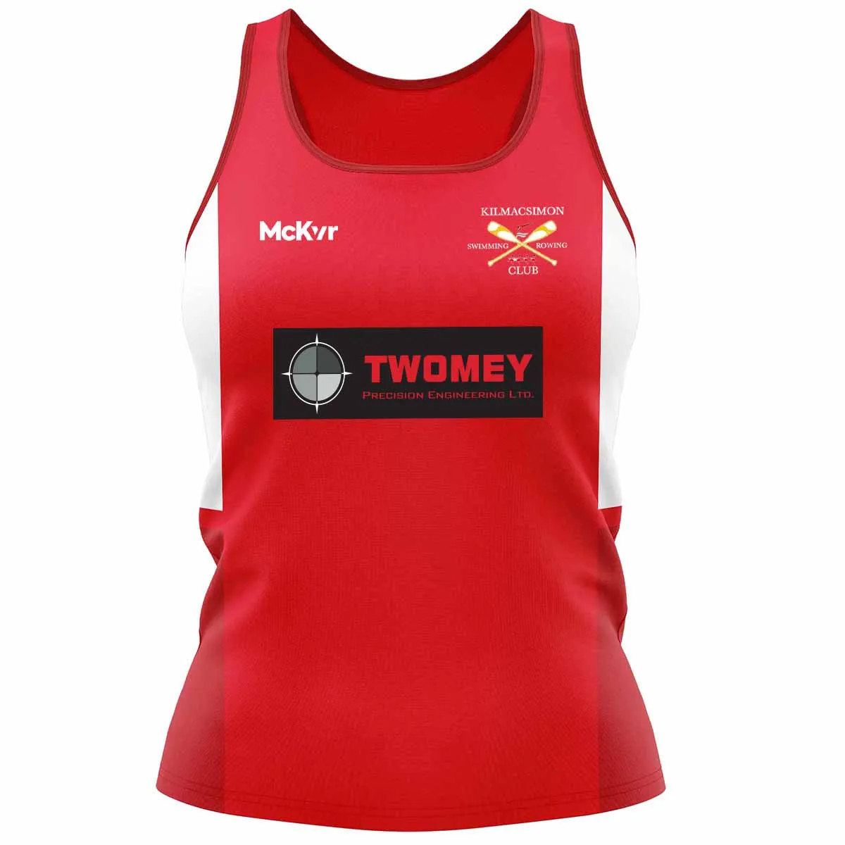 Mc Keever Kilmacsimon Rowing Club Vest - Womens - Red/White