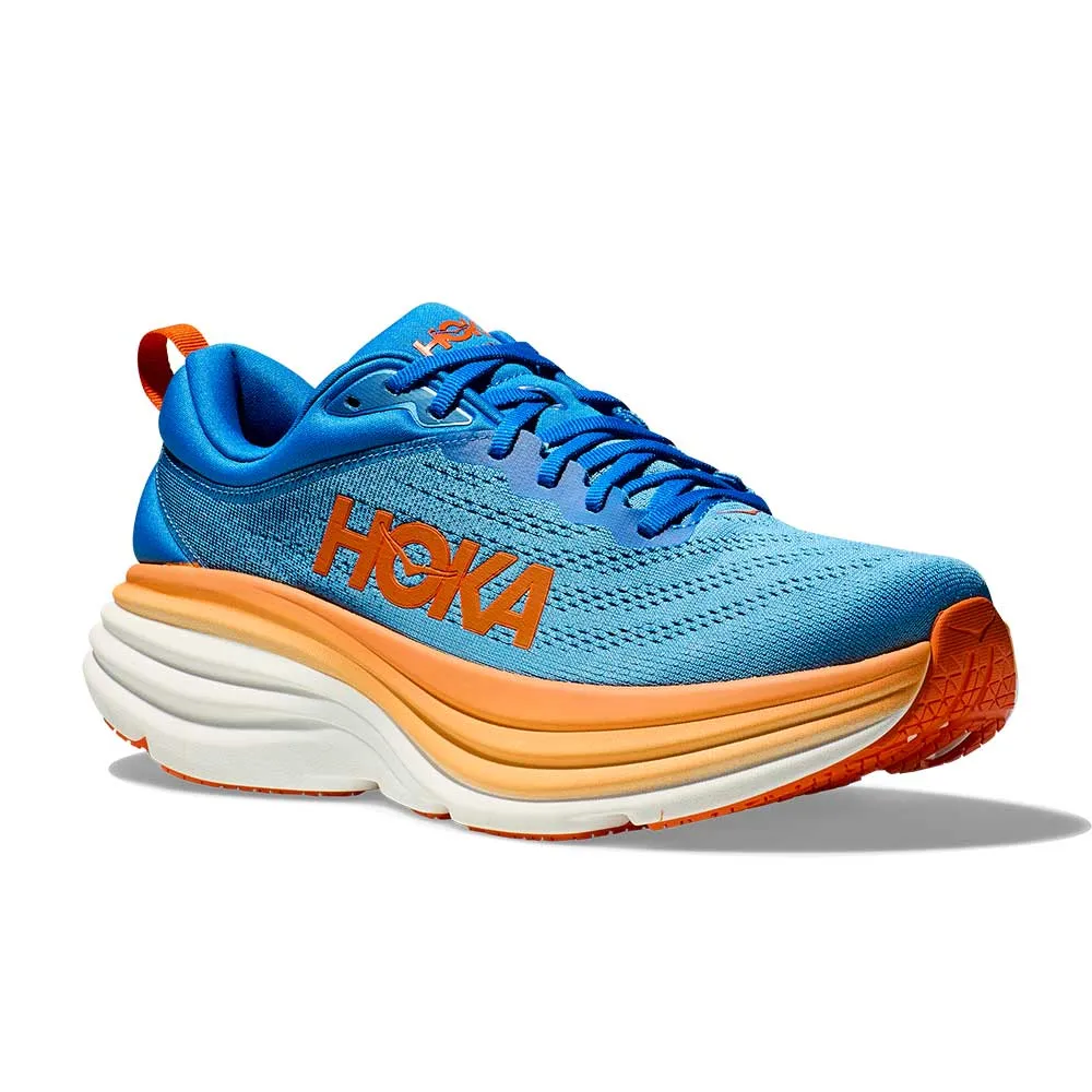 Men's Bondi 8 Running Shoe - Coastal Sky/All Aboard - Regular (D)