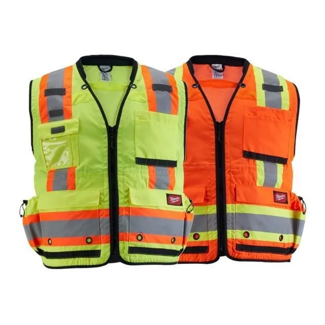 Milwaukee Tools ANSI/CSA Class 2 Surveyor's 27 Pocket Safety Vest 48-73-516O