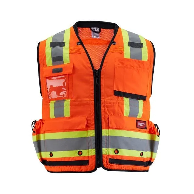 Milwaukee Tools ANSI/CSA Class 2 Surveyor's 27 Pocket Safety Vest 48-73-516O