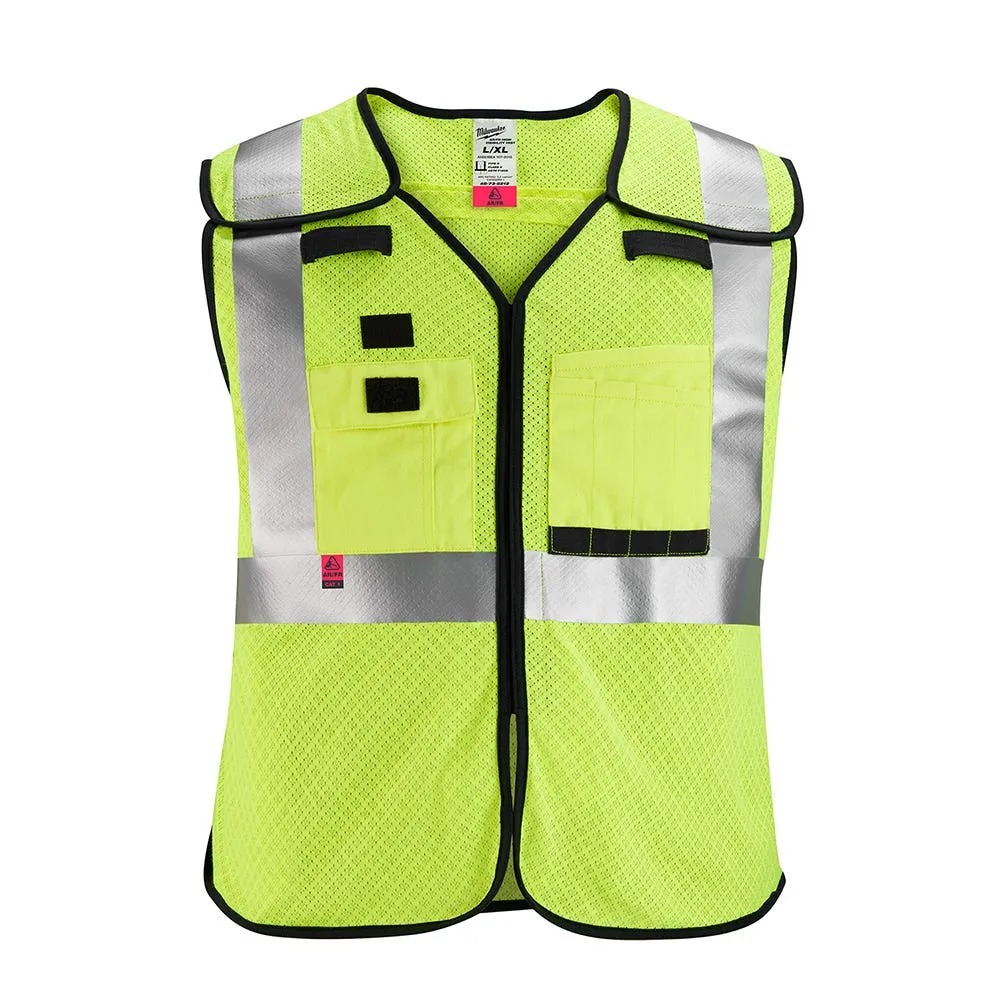 Milwaukee Tools AR/FR Cat. 1 Class 2 Breakaway Mesh Safety Vest High Vis 48-73-521