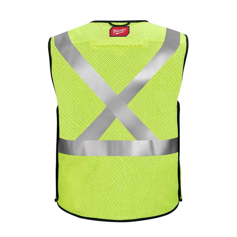 Milwaukee Tools AR/FR Cat. 1 Class 2 Breakaway Mesh Safety Vest High Vis 48-73-521