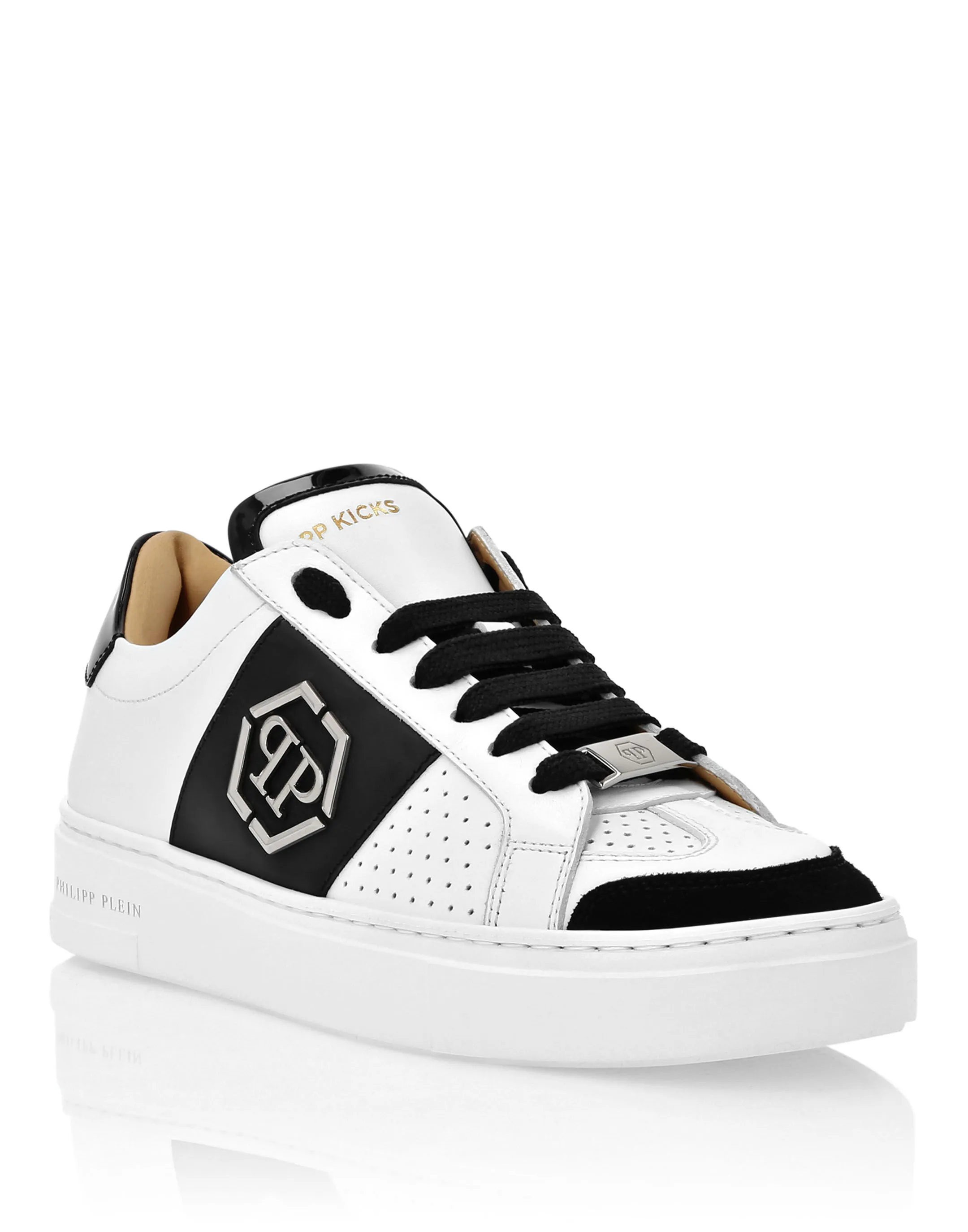 Mix Leather  Lo-Top Sneakers