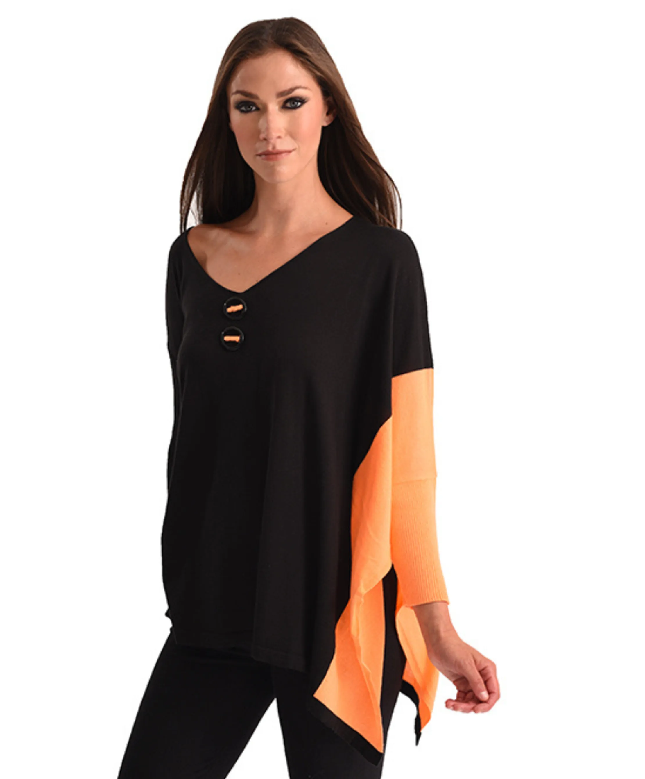 Neon Panel Slit Oversize Tunic