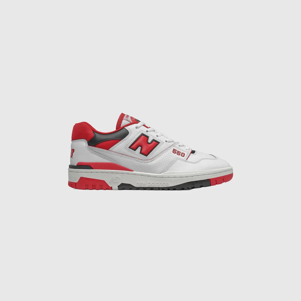 New Balance 550 - White / Team Red