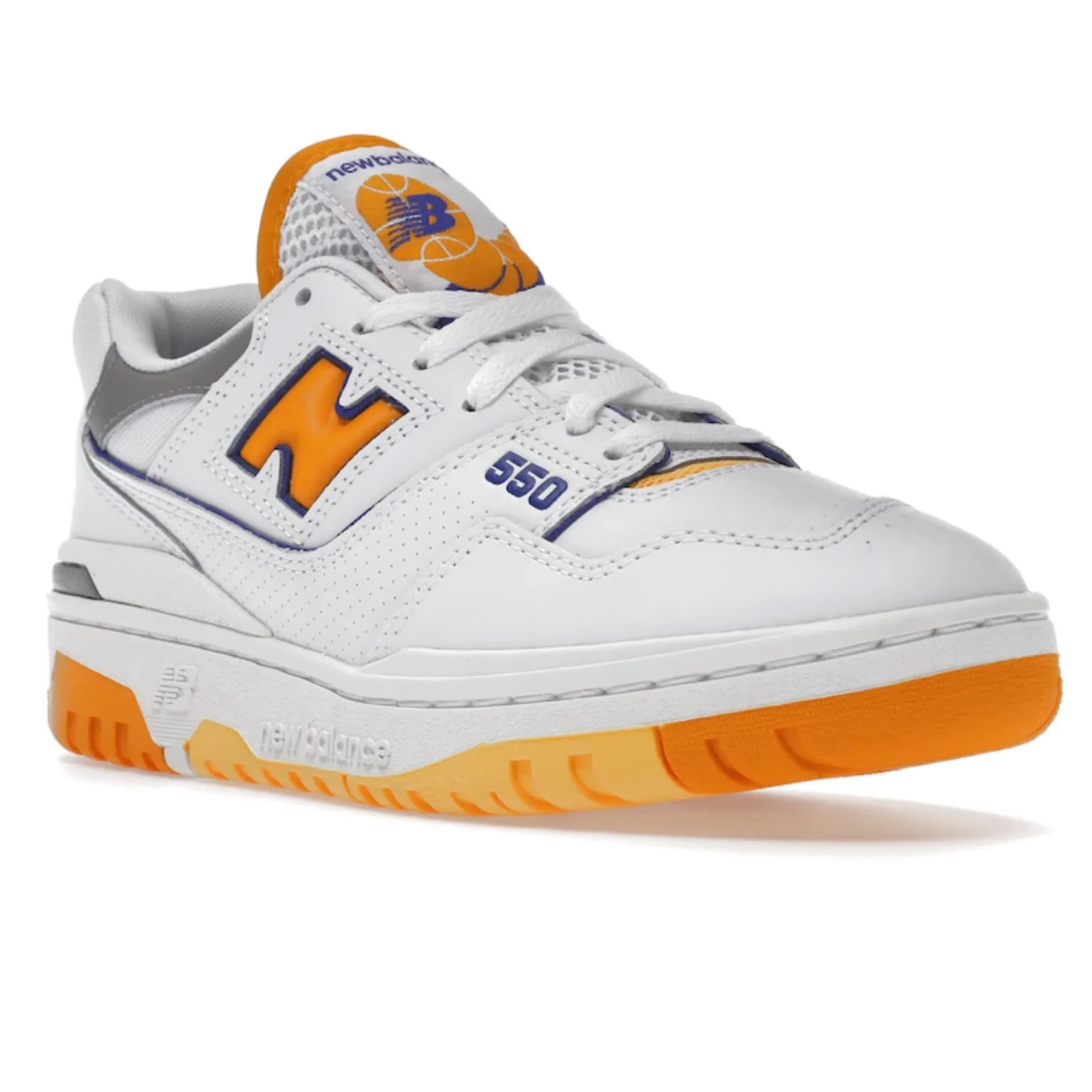 New Balance 550 White Vibrant Orange