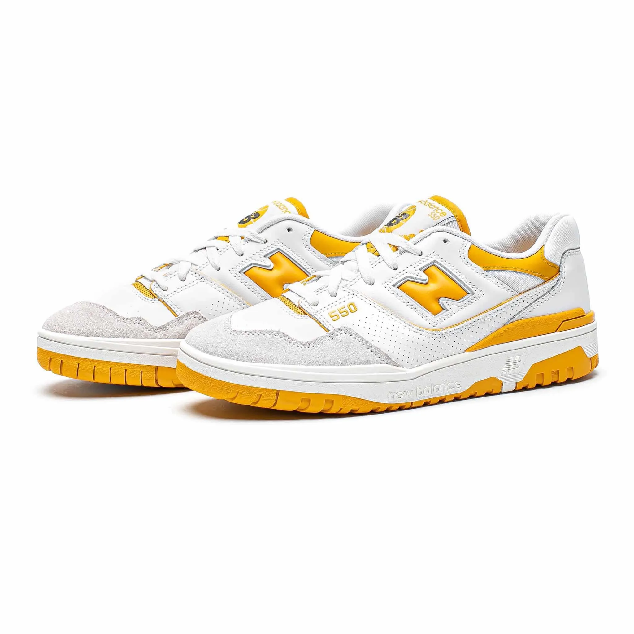 New Balance BB550LA1 White/Canary Yellow