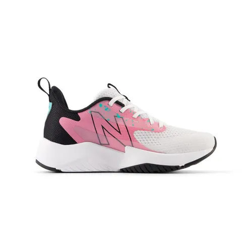 New Balance Little Kids Rave Run v2 - White / Real Pink / Black