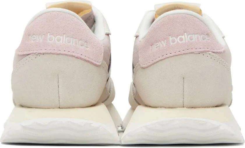 New Balance Pink & White 237 Sneakers