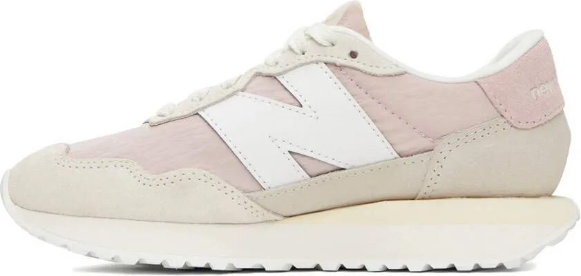 New Balance Pink & White 237 Sneakers