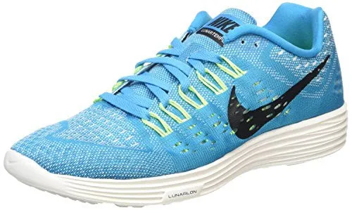 Nike LunarTempo Women Round Toe Synthetic Blue Running Shoe-nike