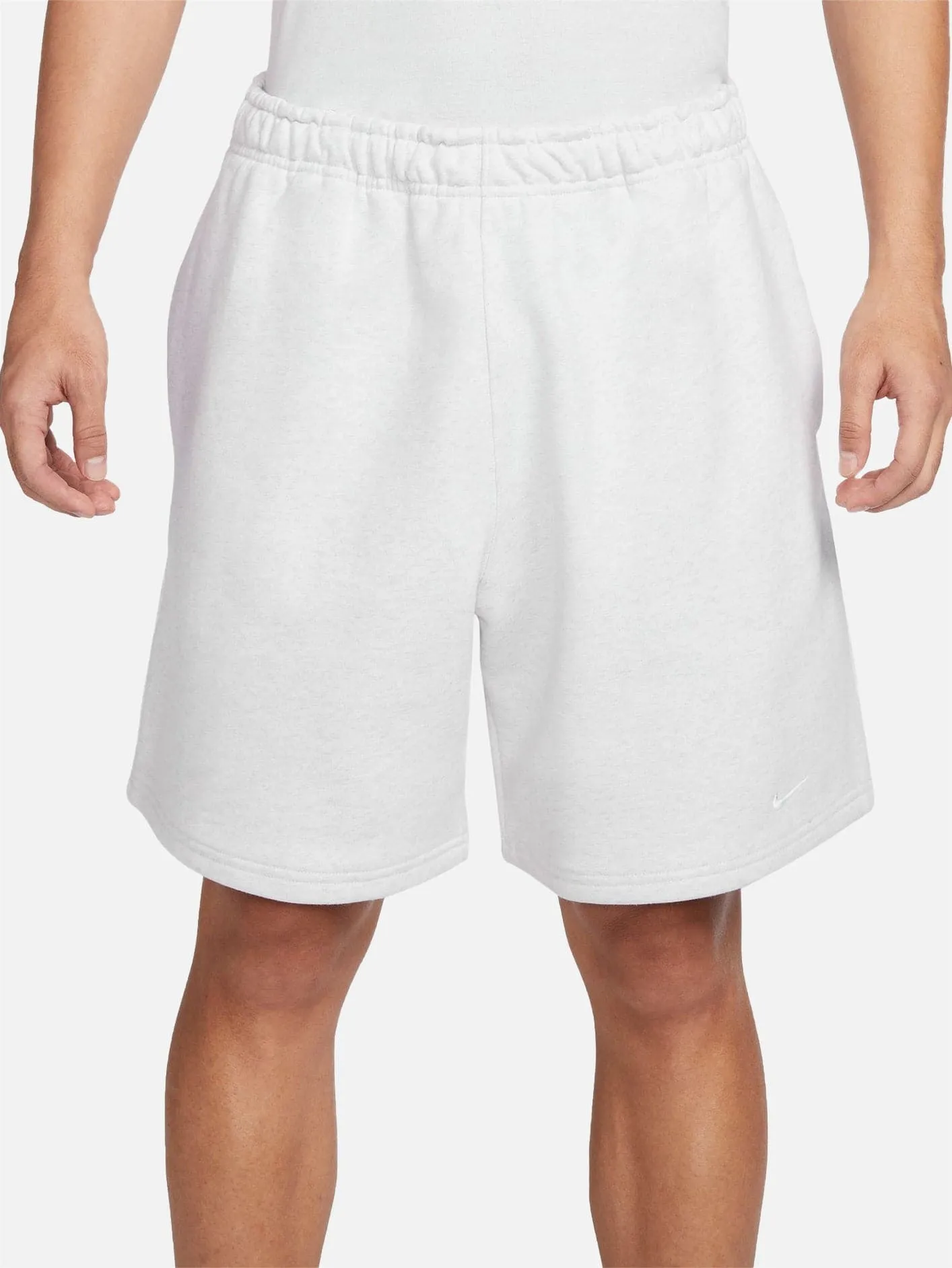 NIKE Nike Solo Swoosh Fleece Shorts - White