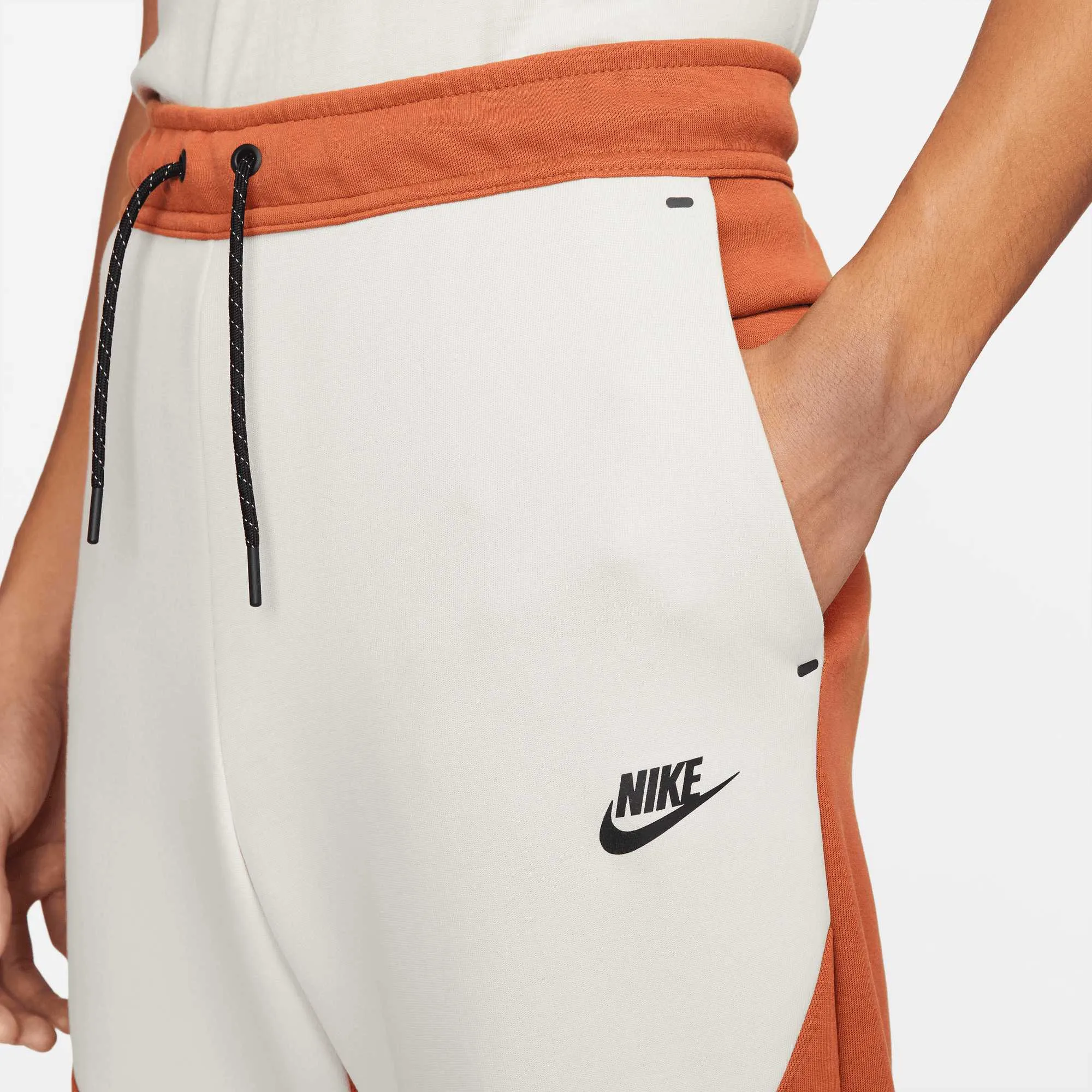 Nike Tech Fleece Color Block Jogger Rust Tan