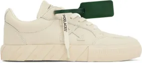 Off-White Beige Vulcanized Sneakers