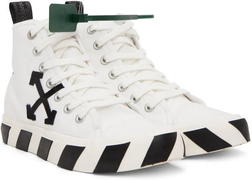 Off-White Mid-Top Vulcanized Sneakers