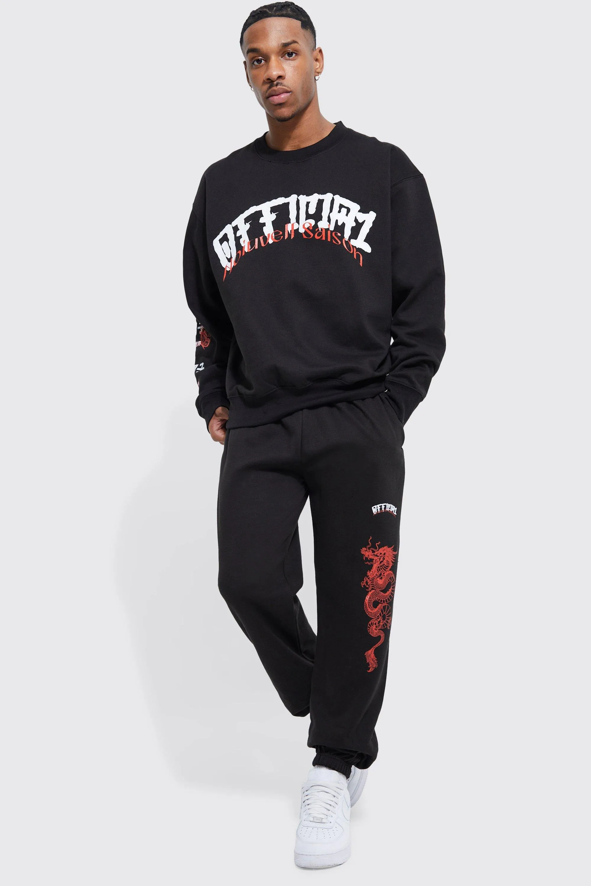 Oversized Official Graphic Sweatshirt Tracksuit