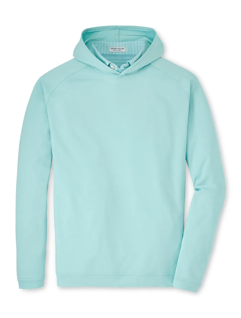 Peter Millar Pine Performance Hoodie: Cabana Blue