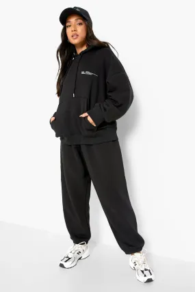 Petite Dsgn Studio Text Print Hoody Tracksuit