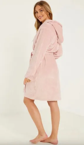 Pink Coral Fleece Robe