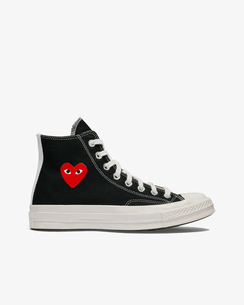   Play Converse Small Red Heart All Star '70 High Sneakers Black 