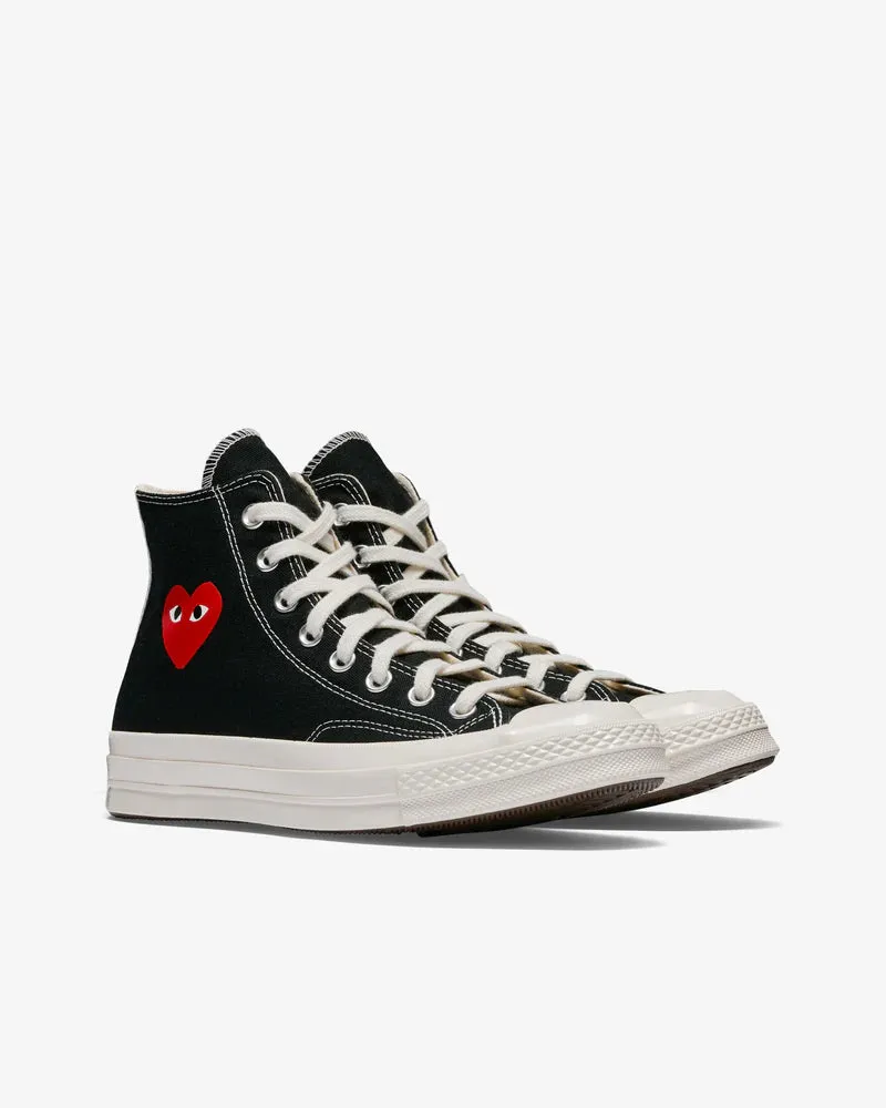   Play Converse Small Red Heart All Star '70 High Sneakers Black 