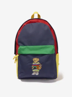 Ralph Lauren Boys Polo Bear Backpack in Navy