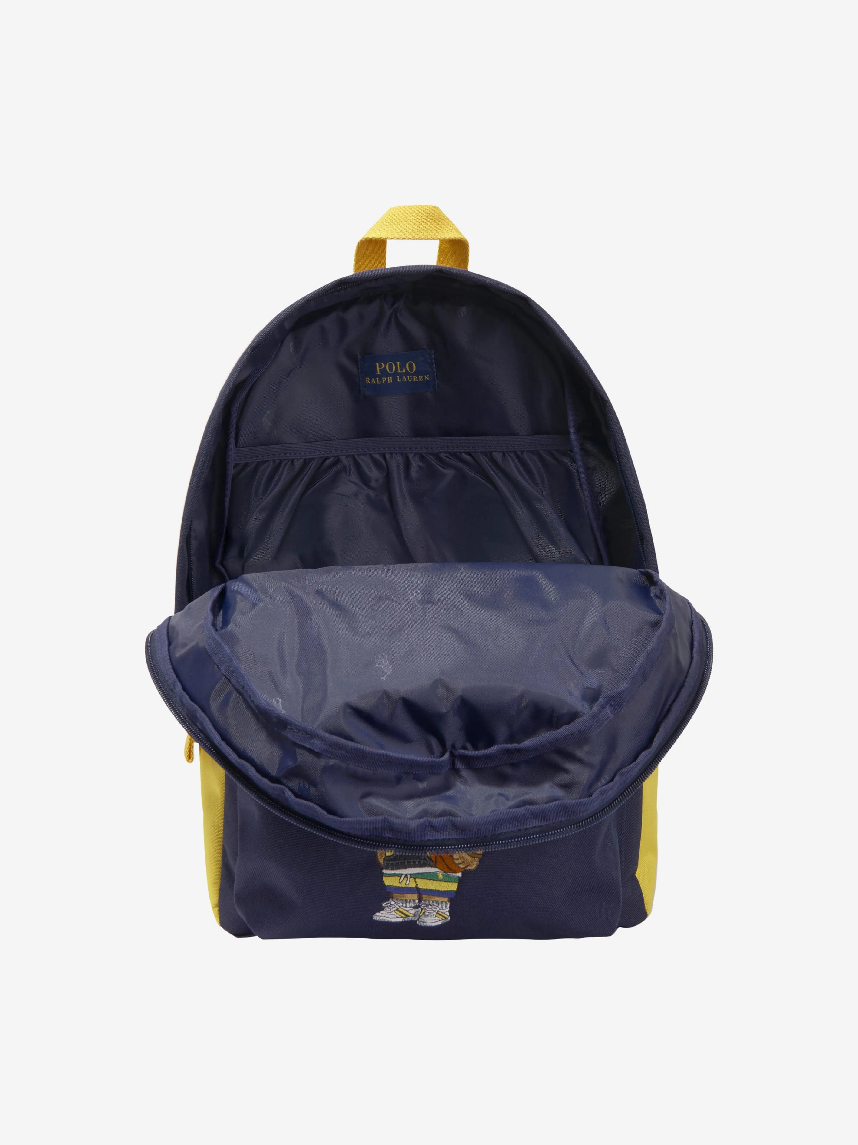 Ralph Lauren Boys Polo Bear Backpack in Navy