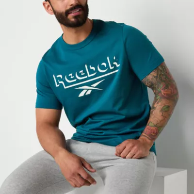 Reebok Mens Crew Neck Short Sleeve Graphic T-Shirt