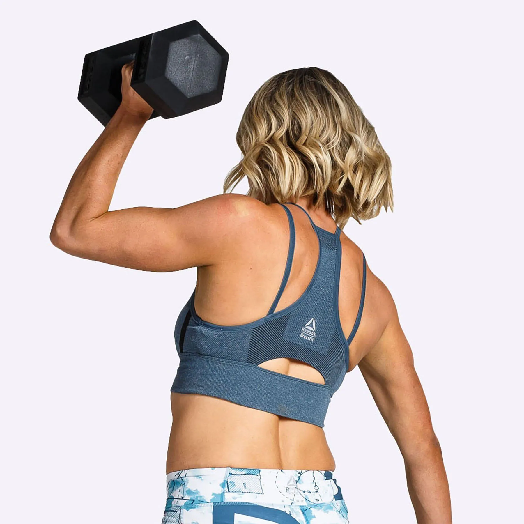 Reebok - Women's CrossFit MyoKnit Bra - Blue Hills/Black