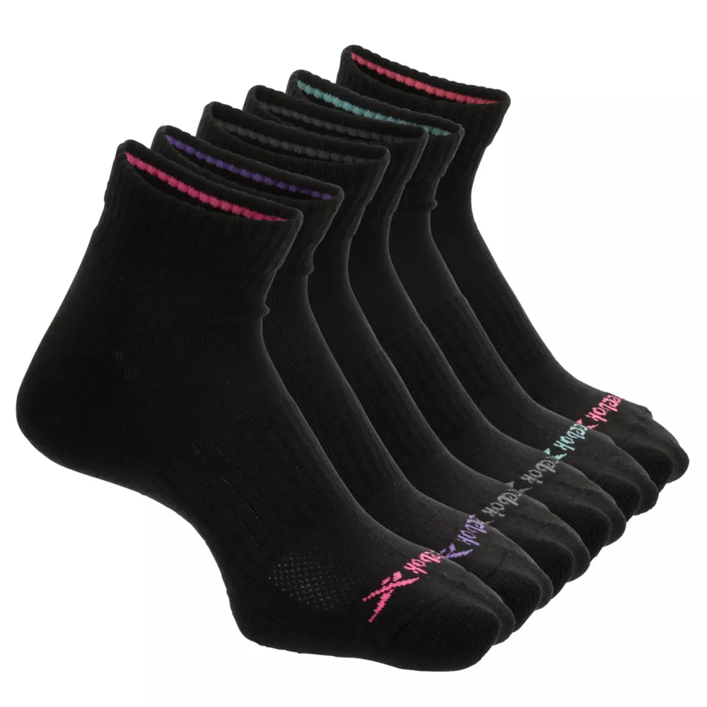 REEBOK  WOMENS QUARTER SOCKS 6 PAIRS