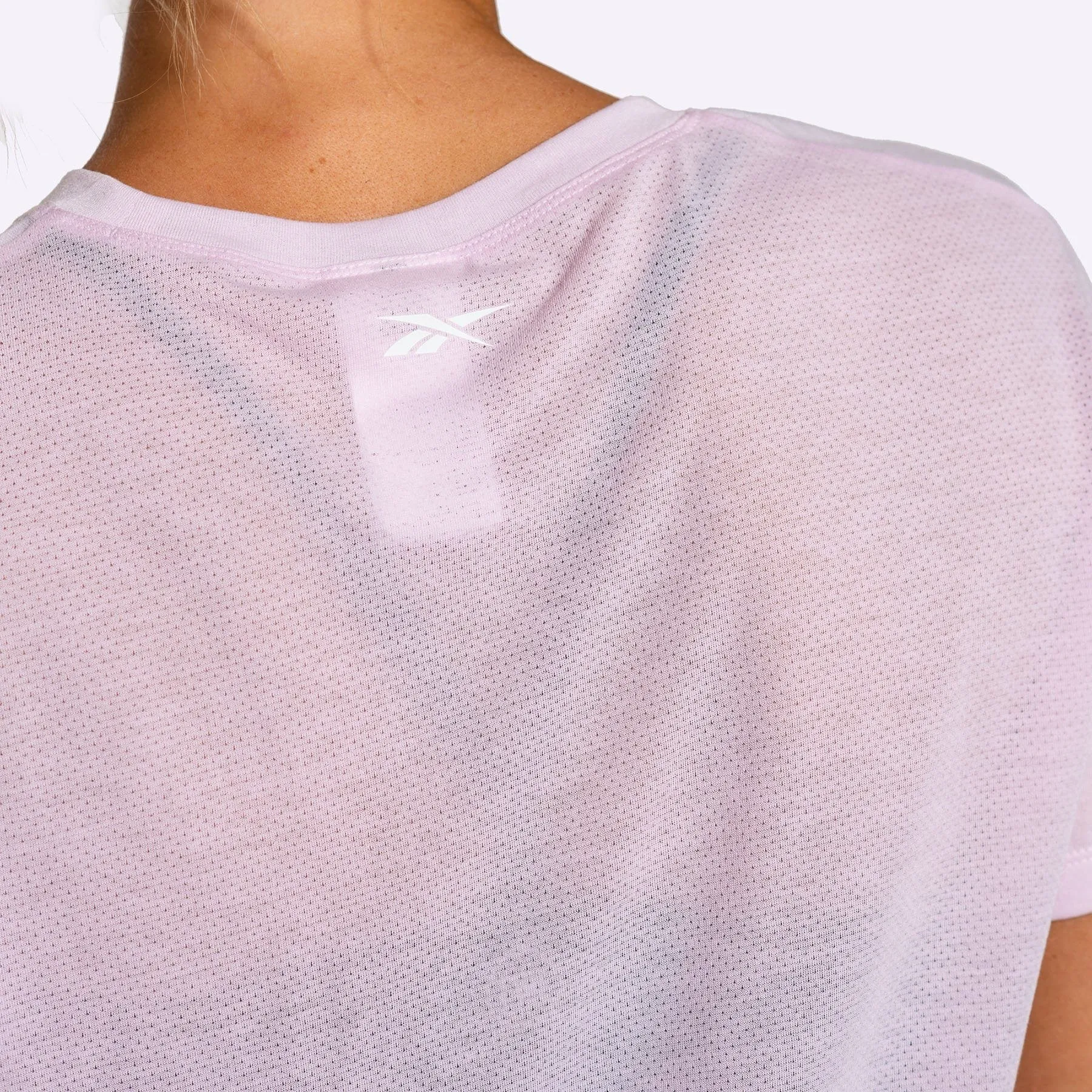 Reebok - Women's Workout Ready Supremium Logo Tee- PIXEL PINK