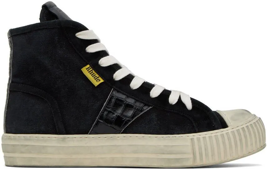 Rhude Black Bel Airs Sneakers