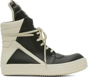 Rick Owens Green Geobasket Sneakers