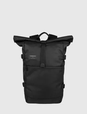 Sandqvist Fabian Roll Top Backpack (Ripstop) - Black