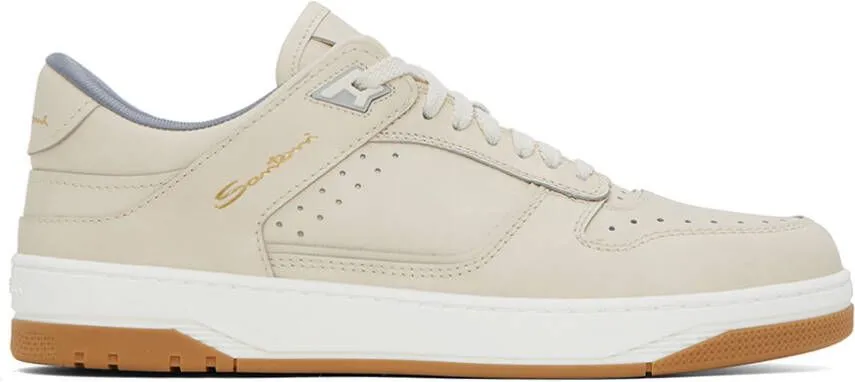 Santoni Beige Haniel Sneakers