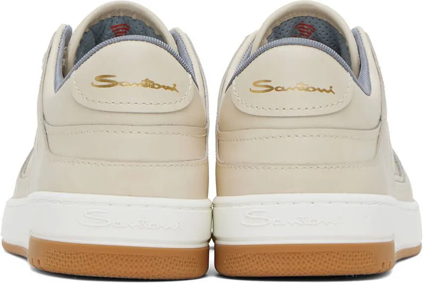 Santoni Beige Haniel Sneakers