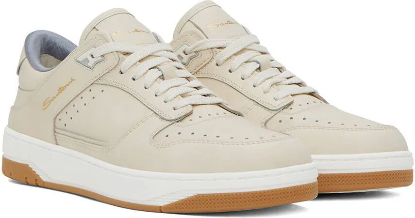 Santoni Beige Haniel Sneakers