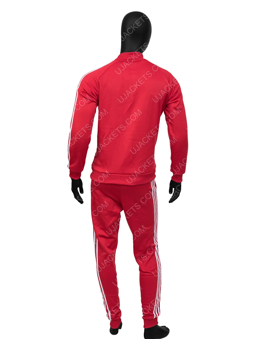 Saturday Night Live Jason Sudeikis Red Tracksuit | Ujackets.com - 40%Off