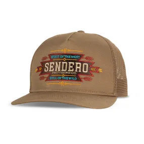 Sendero Southwest Trucker Hat - Brown