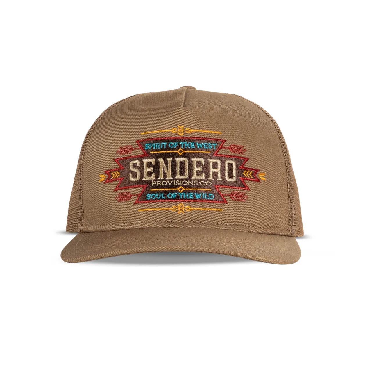 Sendero Southwest Trucker Hat - Brown