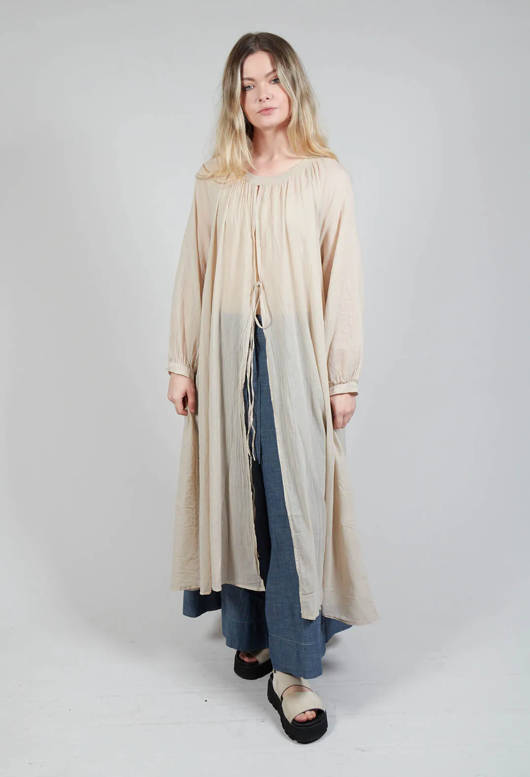 Sheer Tunic in Oatmeal