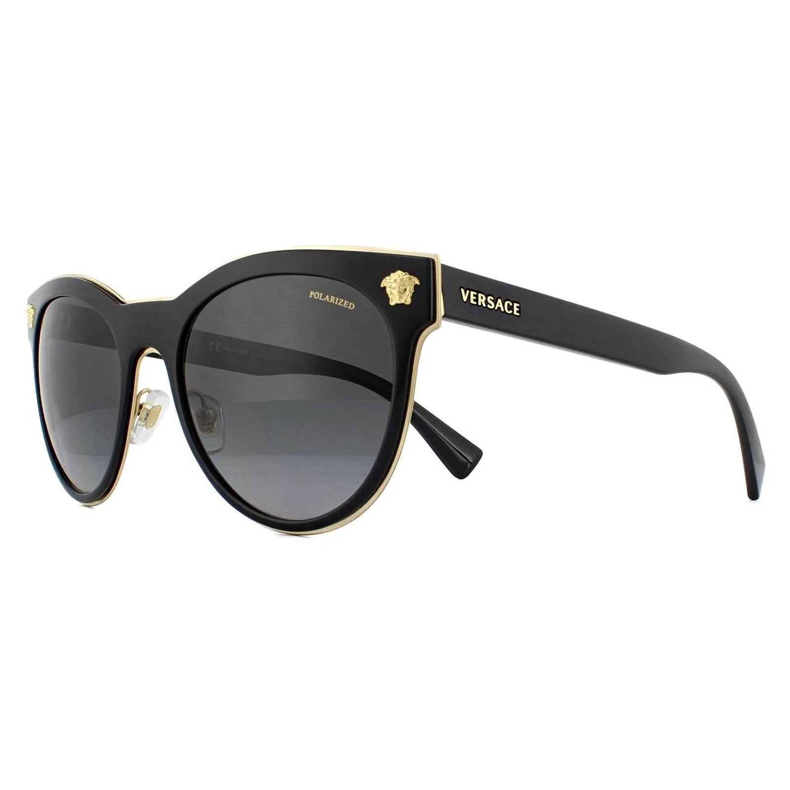 Sunglasses | Cat Eye Black Grey Sunglasses | Versace