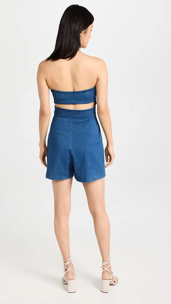 Susana Monaco   Stretch Denim Romper 