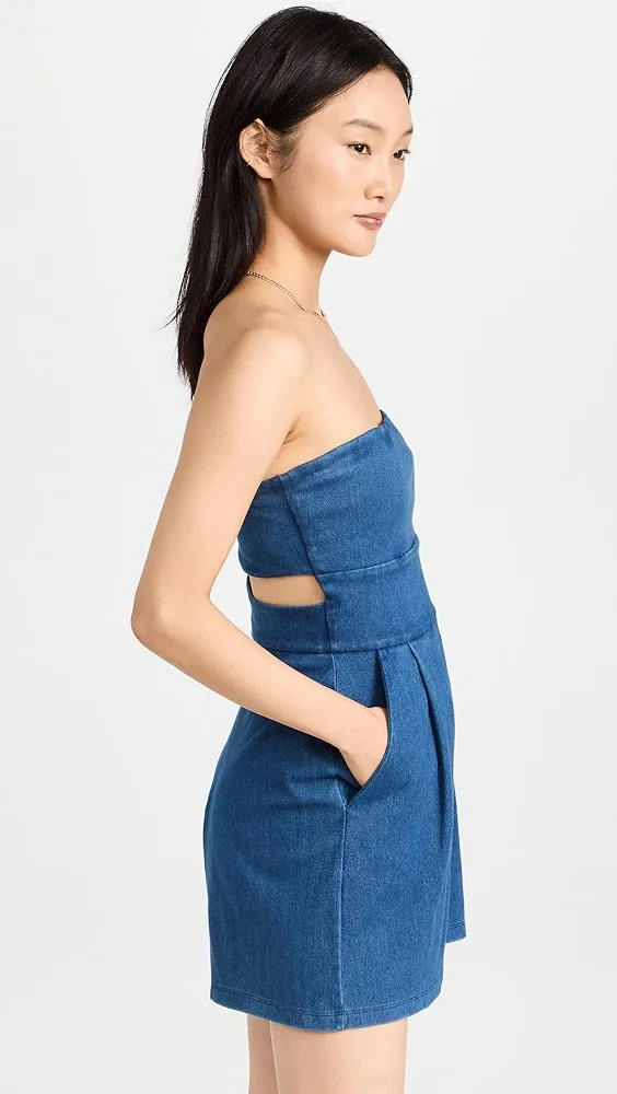 Susana Monaco   Stretch Denim Romper 